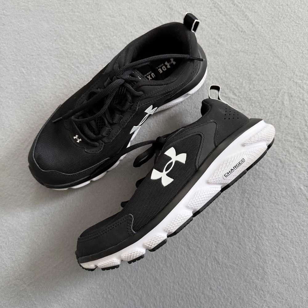 Under Armour Charged Assert 9 Womens 7.5 Black Running Shoes